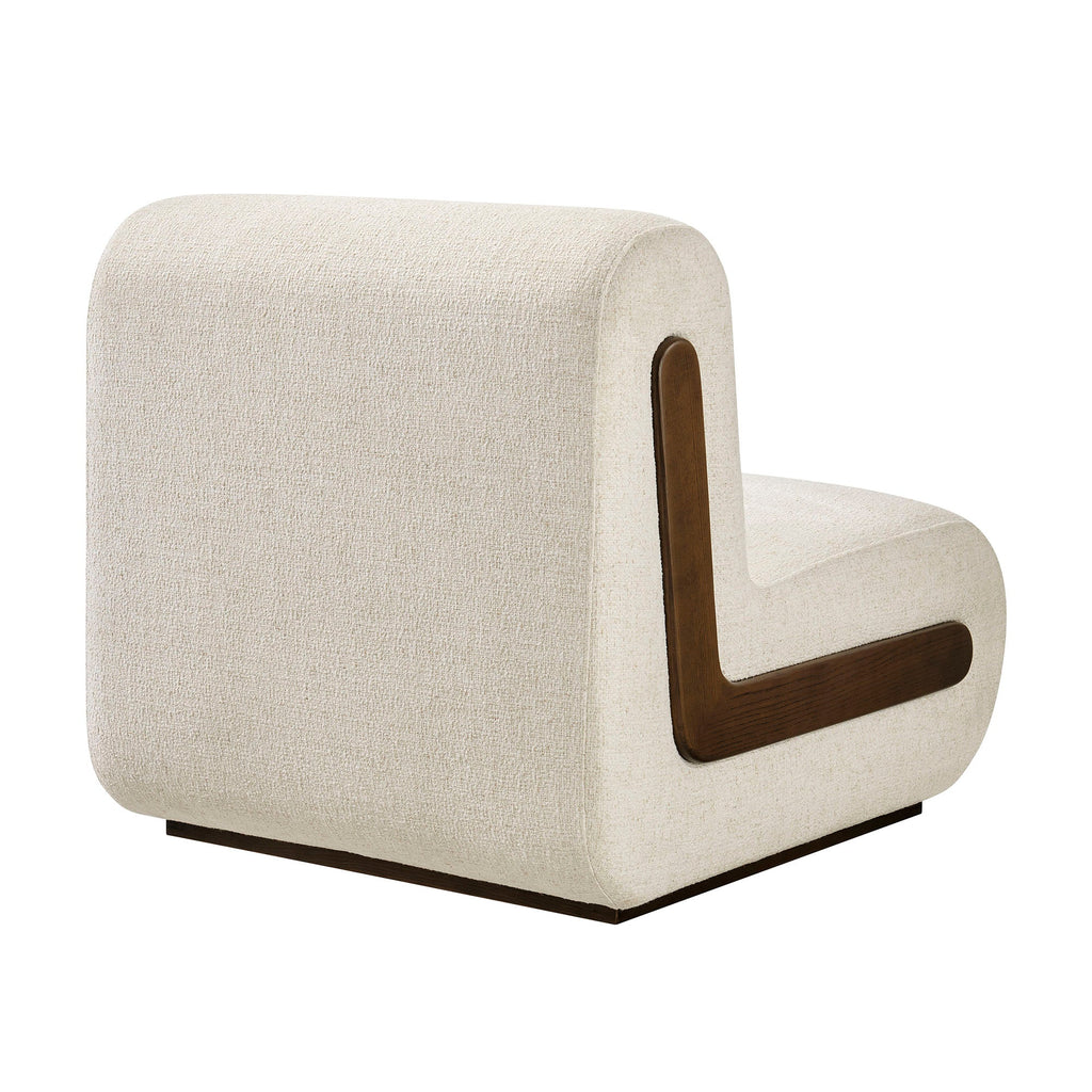 Fauteuil d'appoint en mélange de lin Denby