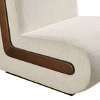 Fauteuil d'appoint en mélange de lin Denby