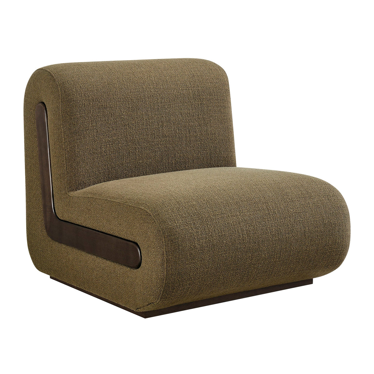 Fauteuil d'appoint en mélange de lin Denby
