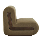 Fauteuil d'appoint en mélange de lin Denby