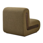 Fauteuil d'appoint en mélange de lin Denby