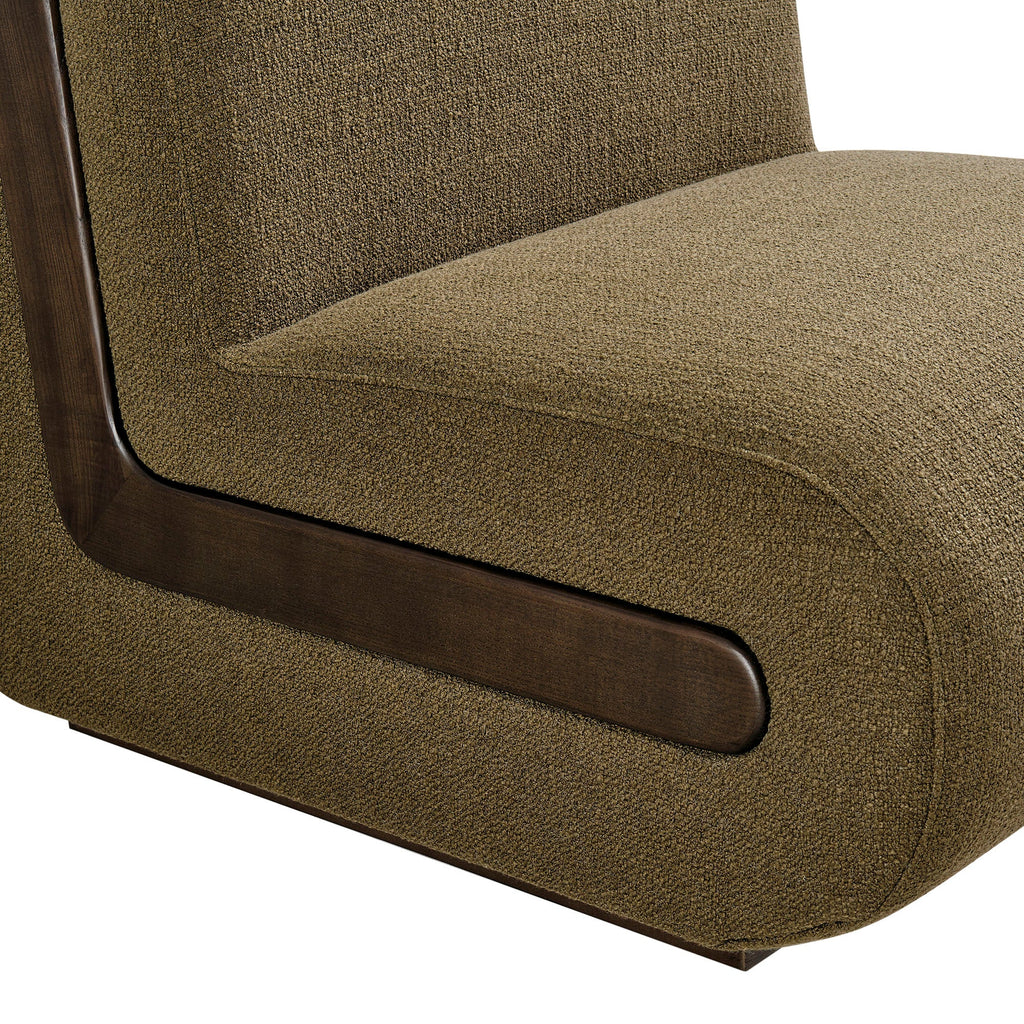 Fauteuil d'appoint en mélange de lin Denby