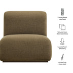 Fauteuil d'appoint en mélange de lin Denby