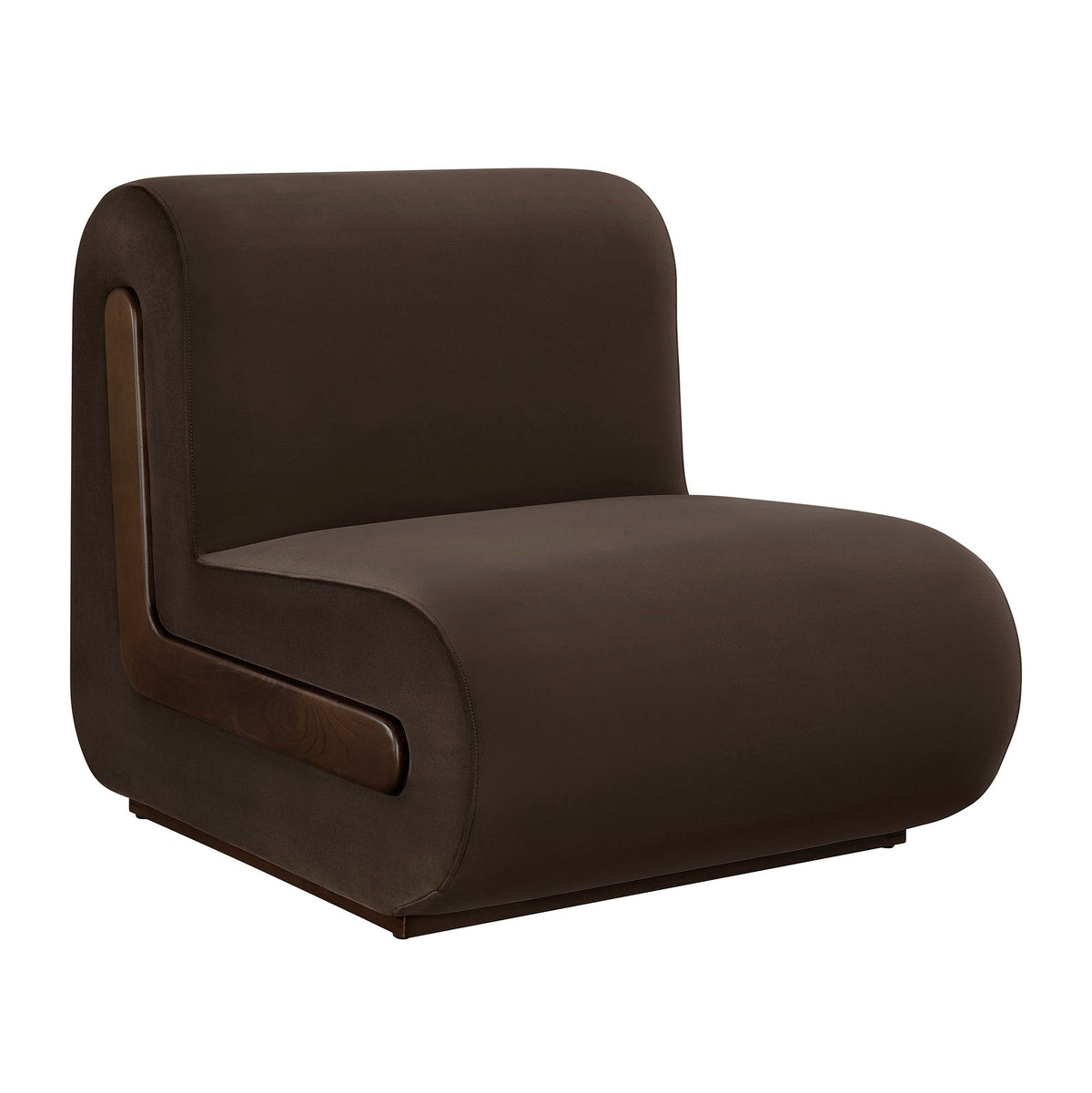 Fauteuil d'appoint en velours Denby Performance