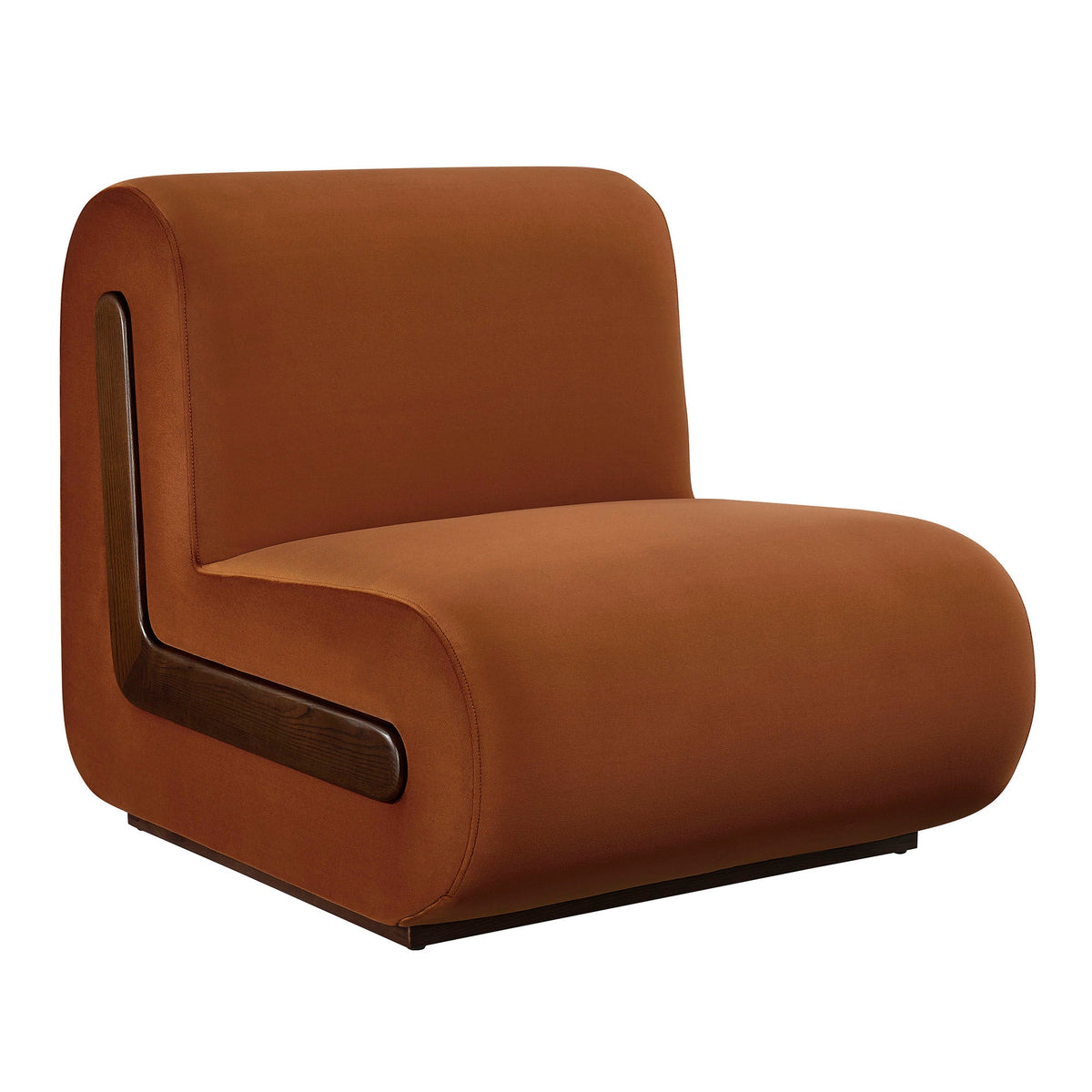 Fauteuil d'appoint en velours Denby Performance