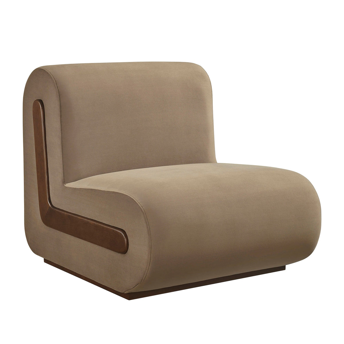 Fauteuil d'appoint en velours Denby Performance