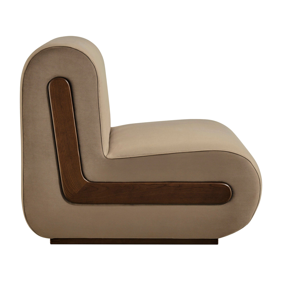 Fauteuil d'appoint en velours Denby Performance