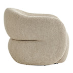 Fauteuil pivotant Selby en tissu texturé