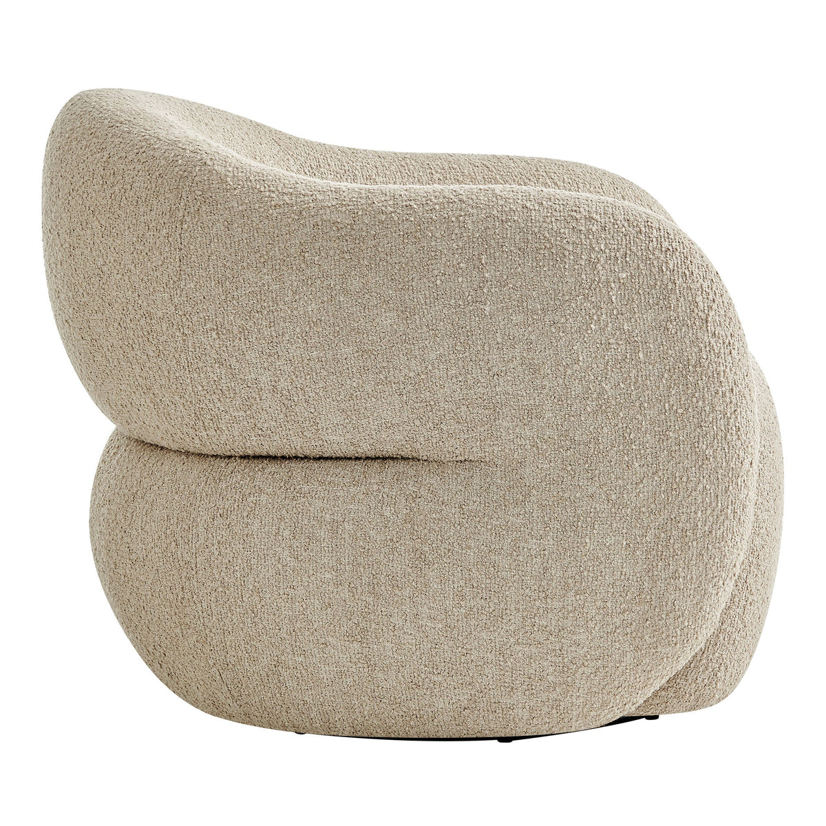 Fauteuil pivotant Selby en tissu texturé