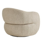 Fauteuil pivotant Selby en tissu texturé