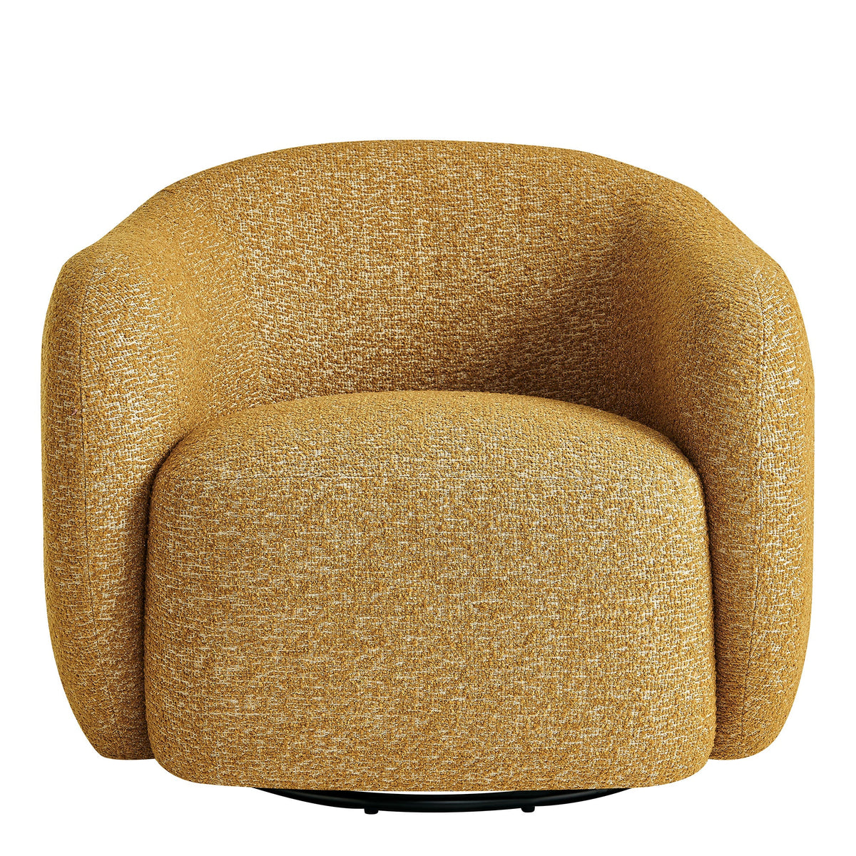 Fauteuil pivotant Selby en tissu texturé