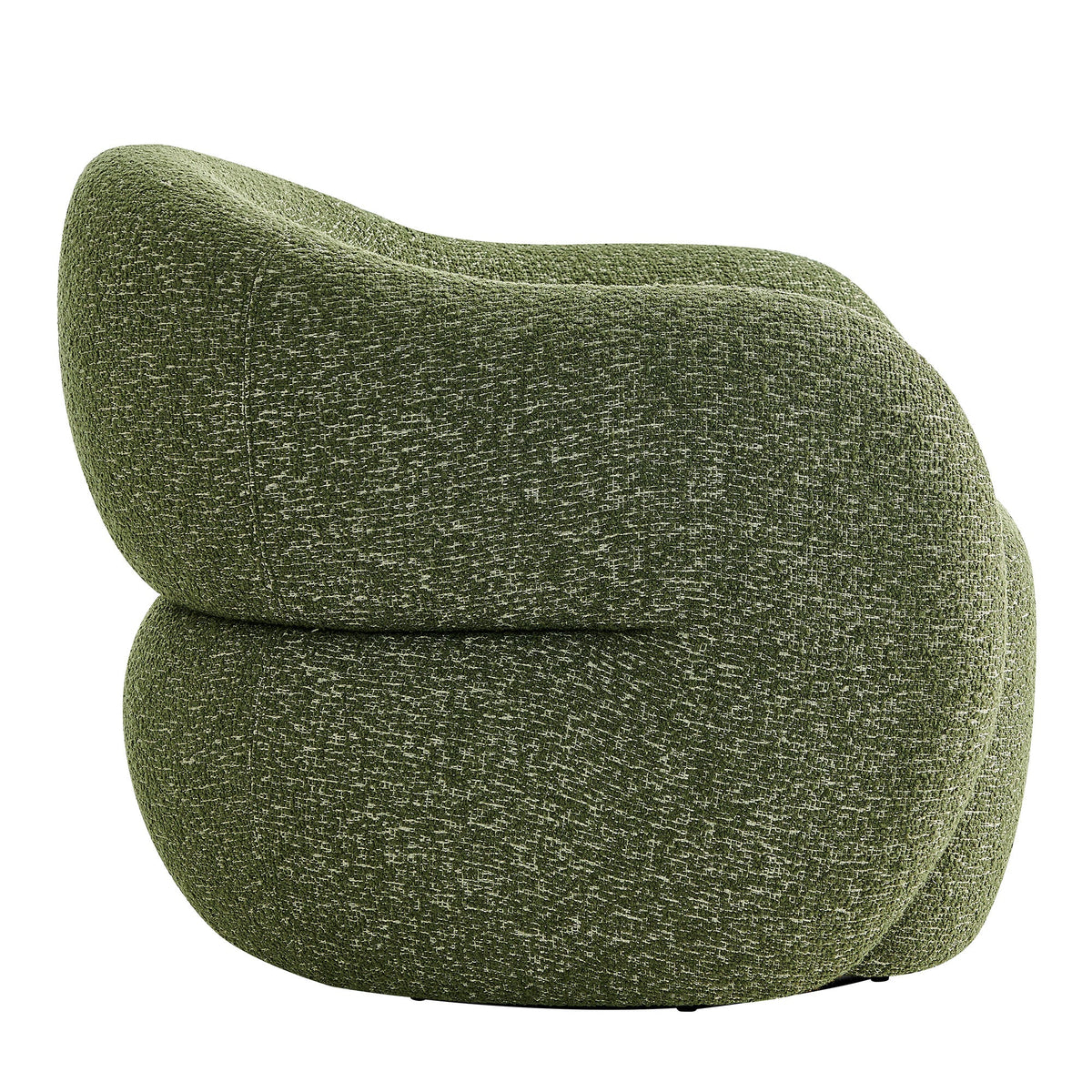 Fauteuil pivotant Selby en tissu texturé