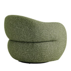 Fauteuil pivotant Selby en tissu texturé