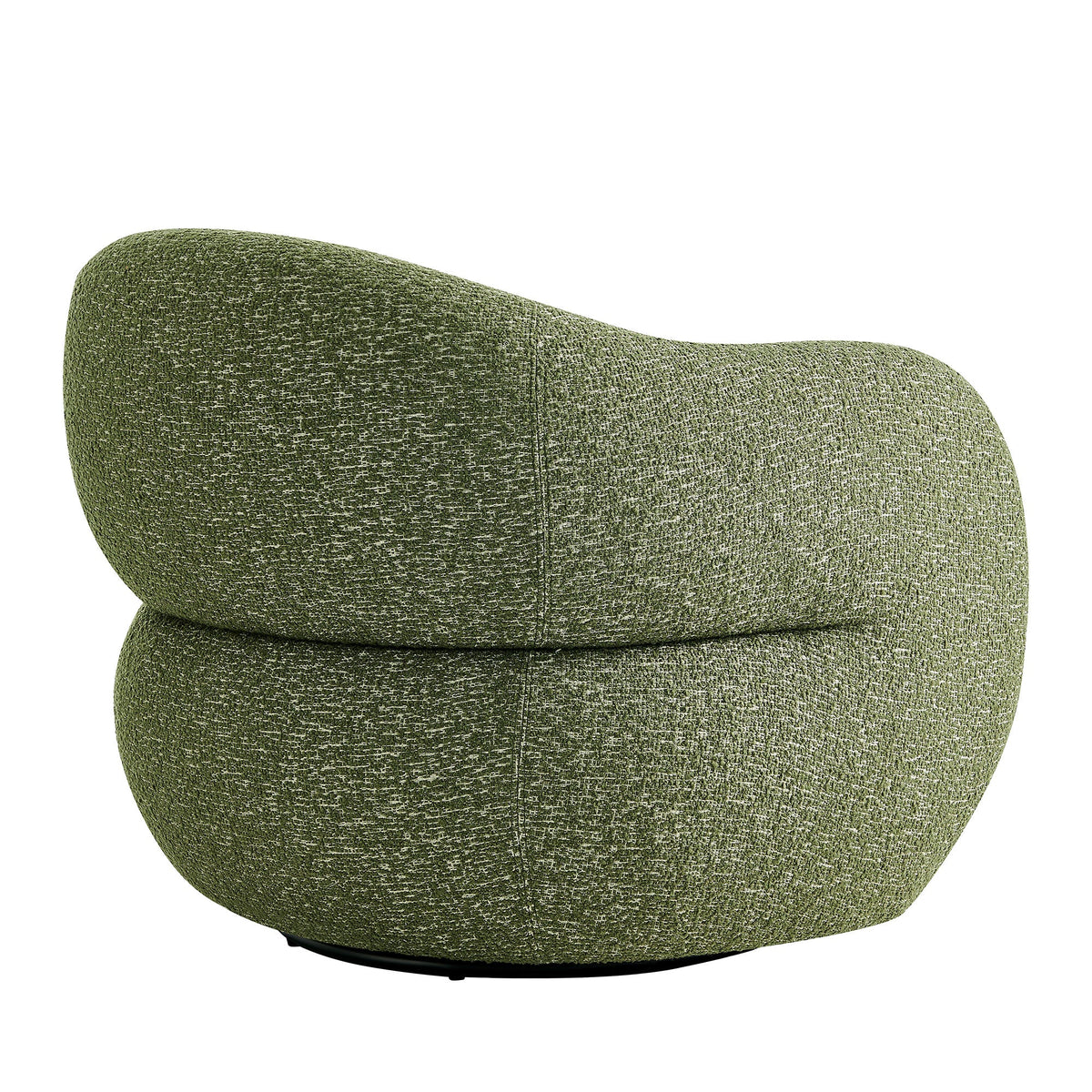 Fauteuil pivotant Selby en tissu texturé