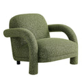 Fauteuil rembourré en tissu texturé Ferris