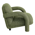 Fauteuil rembourré en tissu texturé Ferris