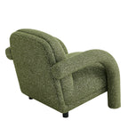 Fauteuil rembourré en tissu texturé Ferris