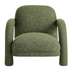 Fauteuil rembourré en tissu texturé Ferris