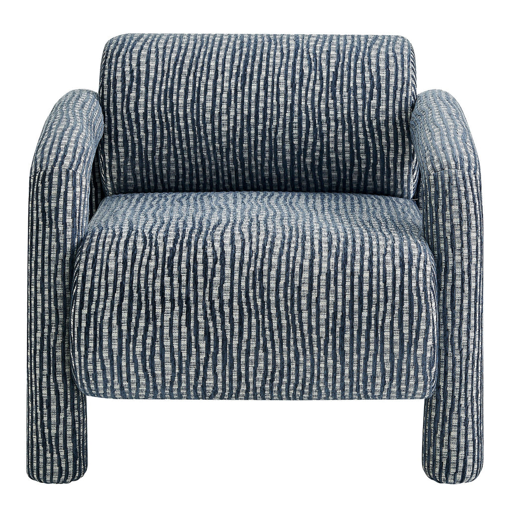 Fauteuil d'appoint en tissu tissé à motif de plumes