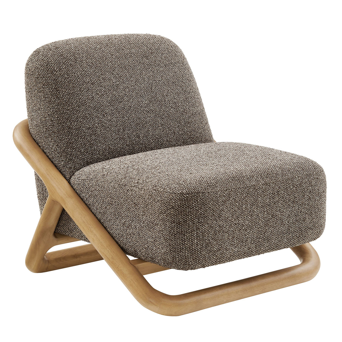 Fauteuil d'appoint en tissu texturé Vander
