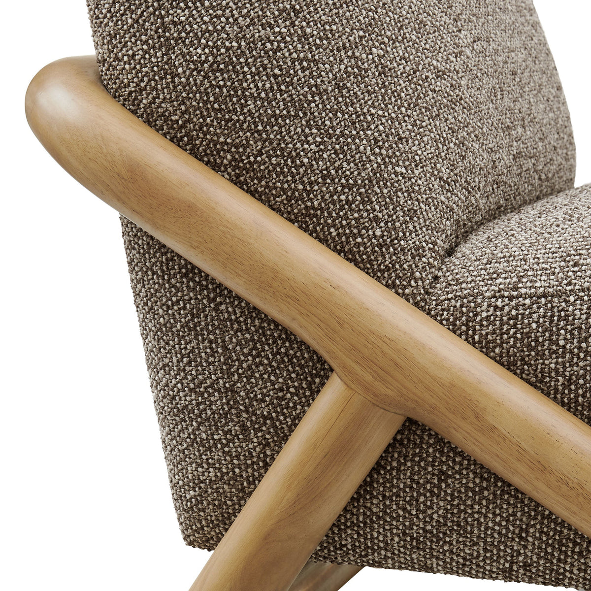 Fauteuil d'appoint en tissu texturé Vander