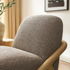 Fauteuil d'appoint en tissu texturé Vander