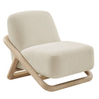Fauteuil d'appoint en tissu texturé Vander
