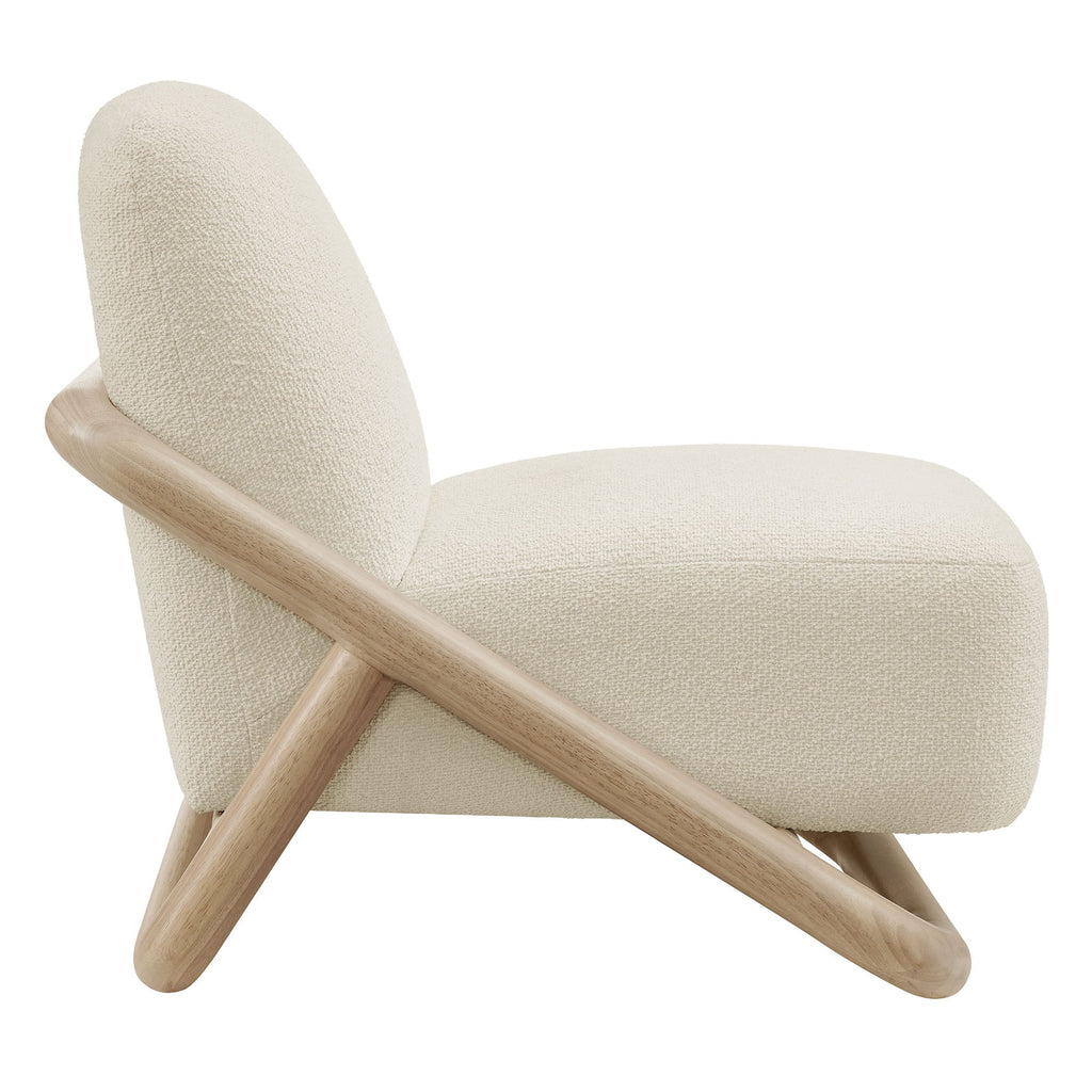 Fauteuil d'appoint en tissu texturé Vander