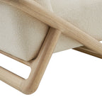 Fauteuil d'appoint en tissu texturé Vander