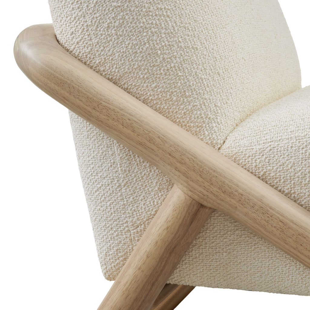 Fauteuil d'appoint en tissu texturé Vander
