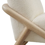 Fauteuil d'appoint en tissu texturé Vander