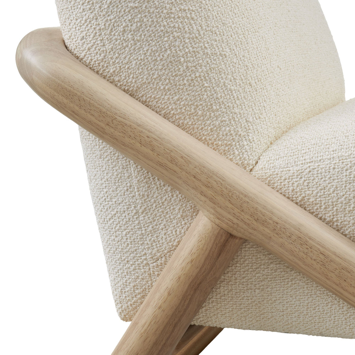 Fauteuil d'appoint en tissu texturé Vander