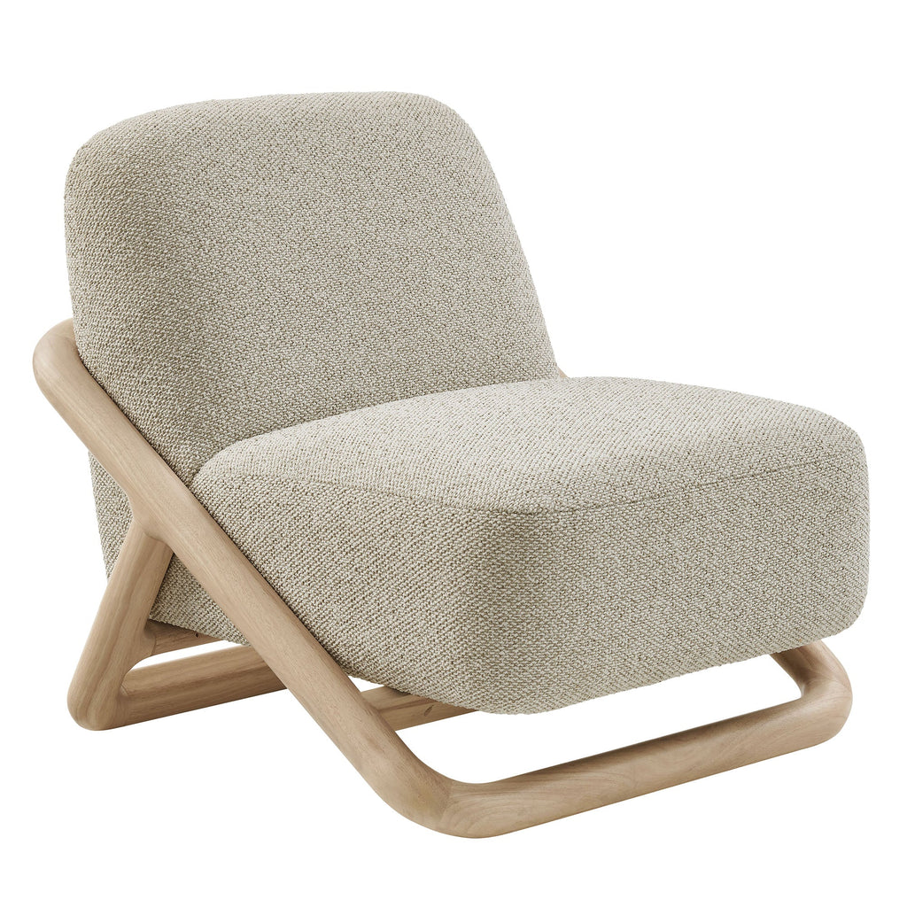 Fauteuil d'appoint en tissu texturé Vander