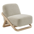 Fauteuil d'appoint en tissu texturé Vander