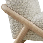 Fauteuil d'appoint en tissu texturé Vander
