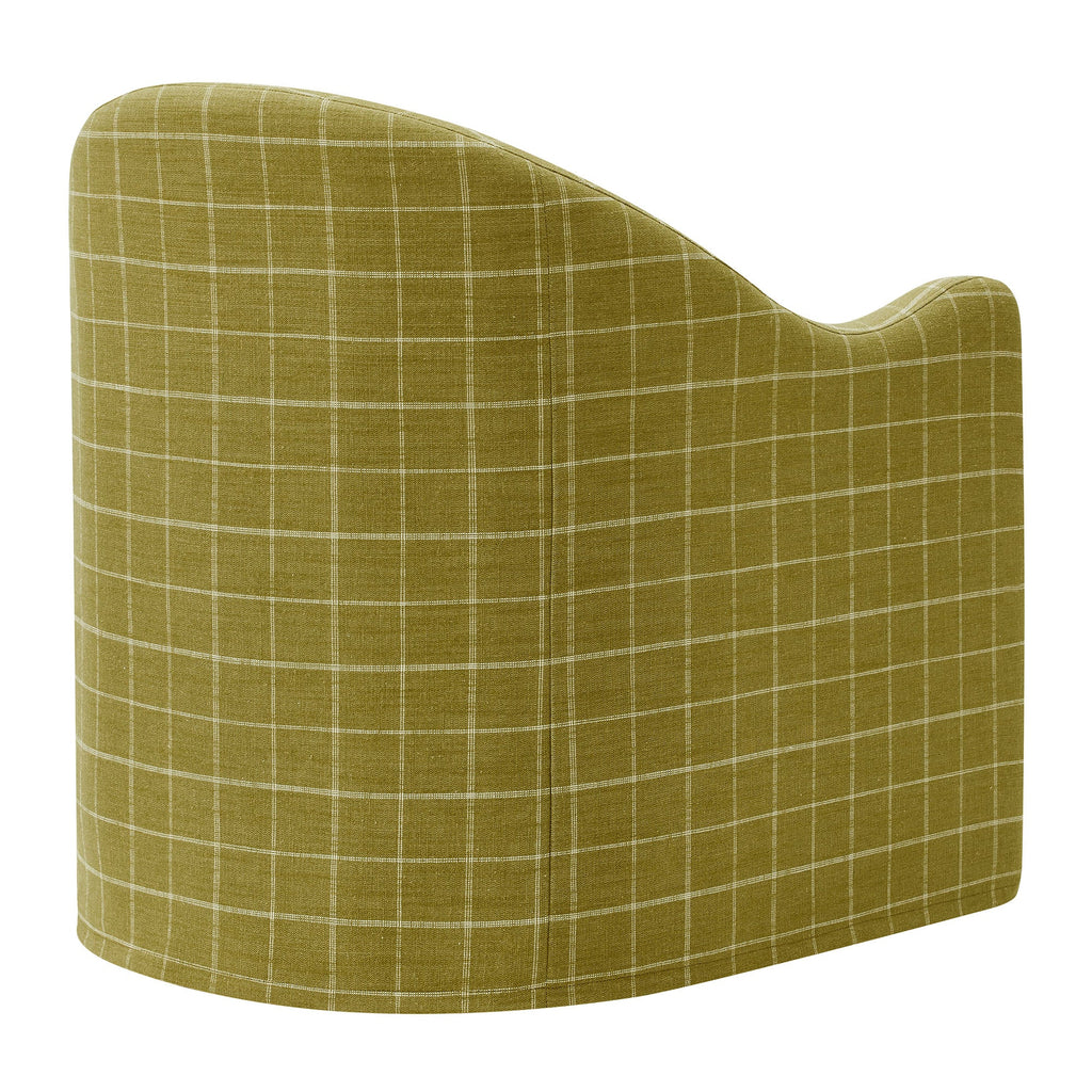 Fauteuil d'appoint déhoussable en mélange de lin Bardot