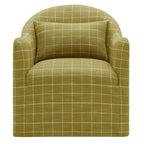 Fauteuil d'appoint déhoussable en mélange de lin Bardot