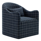 Fauteuil d'appoint déhoussable en mélange de lin Bardot