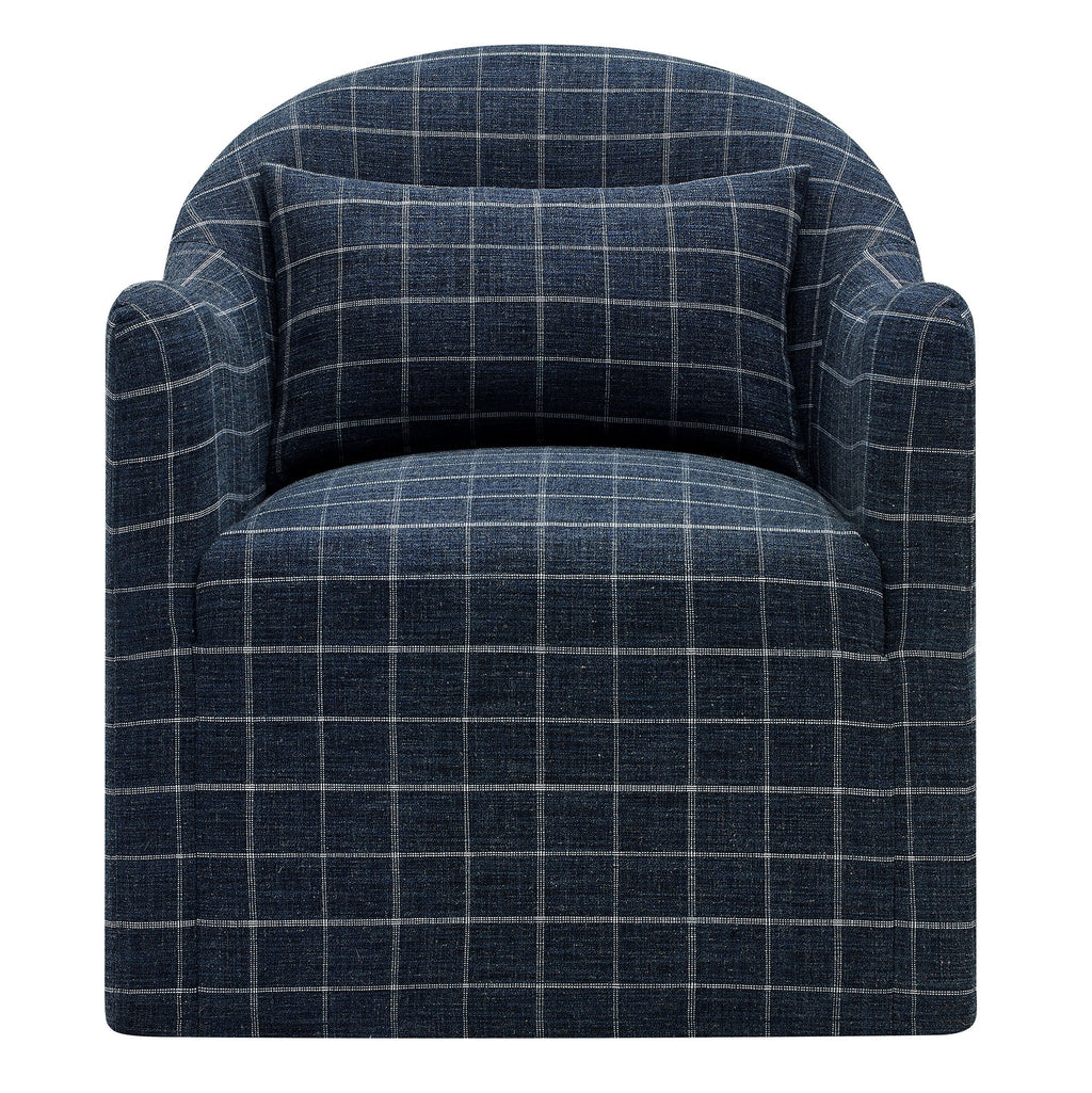 Fauteuil d'appoint déhoussable en mélange de lin Bardot