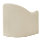 Fauteuil d'appoint déhoussable en mélange de lin Bardot