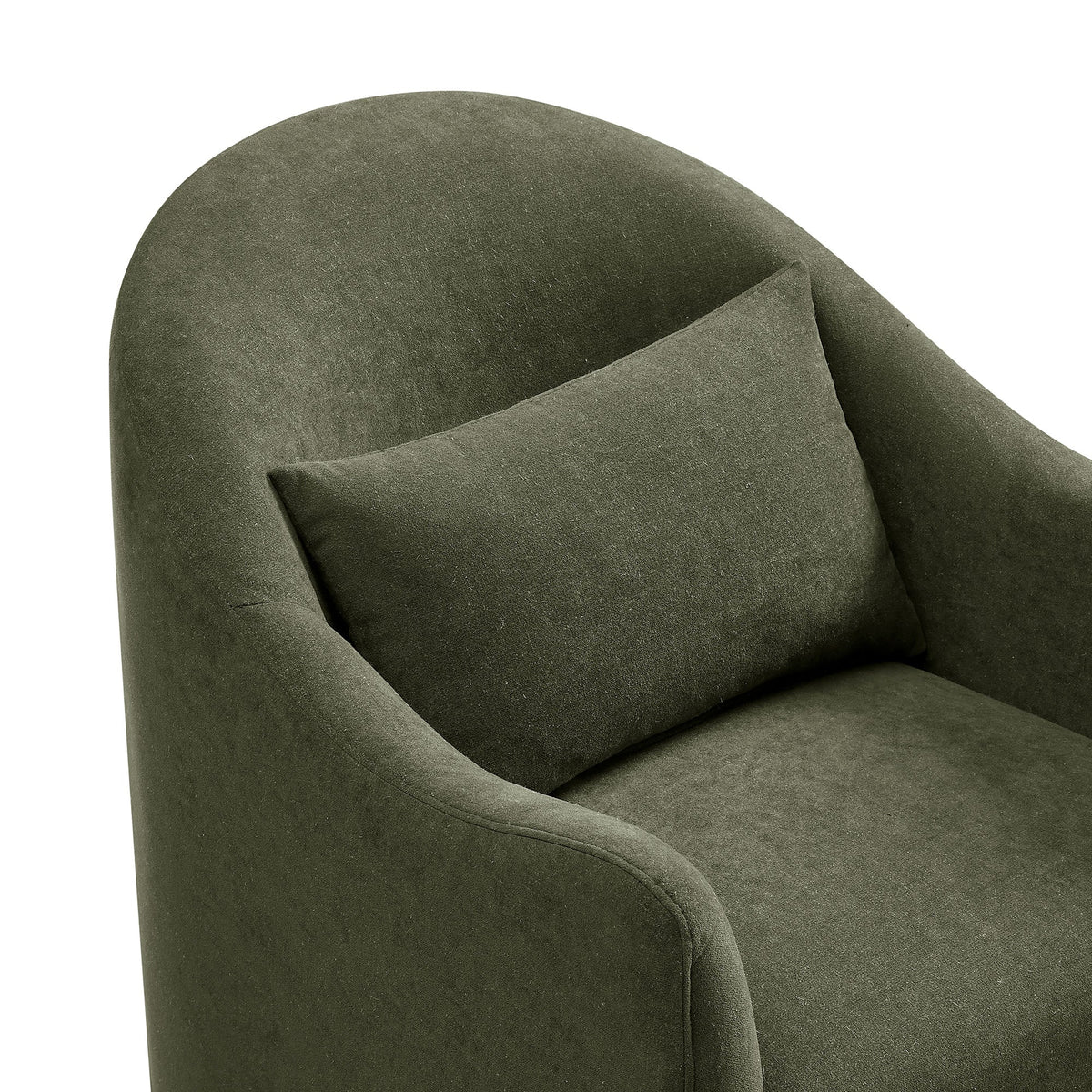 Fauteuil d'appoint déhoussable en mélange de lin Bardot