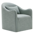 Fauteuil d'appoint déhoussable à rayures Bardot