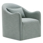 Fauteuil d'appoint déhoussable à rayures Bardot