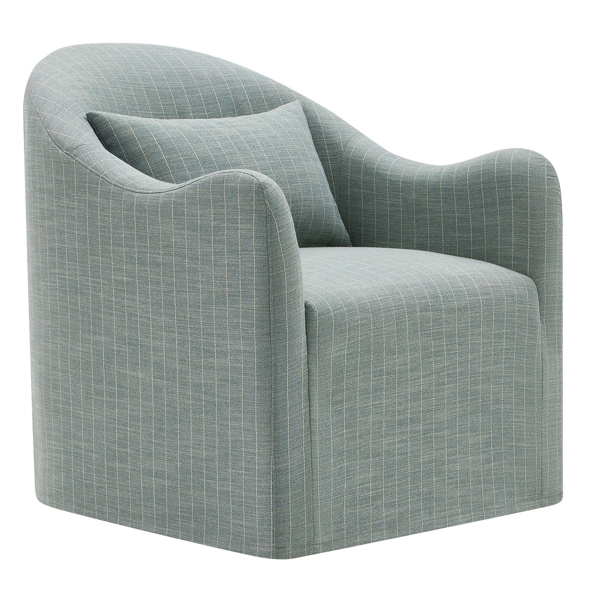 Fauteuil d'appoint déhoussable à rayures Bardot
