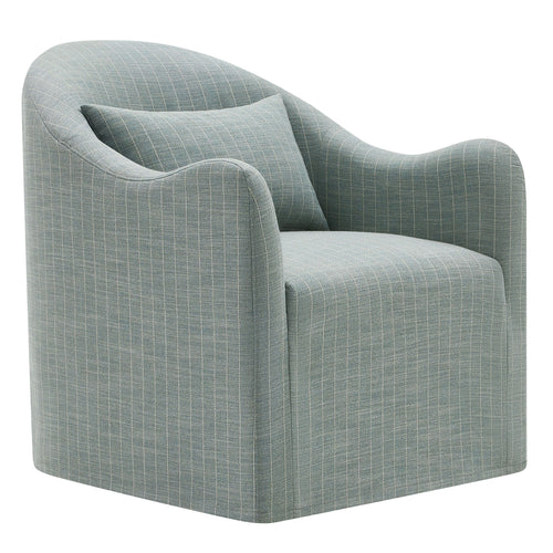 Fauteuil d'appoint déhoussable à rayures Bardot