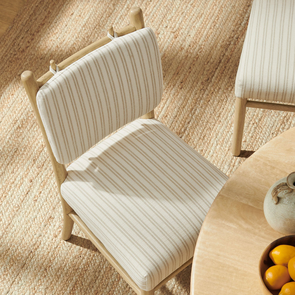 Chaises de salle à manger à rayures Mauden (lot de 2)