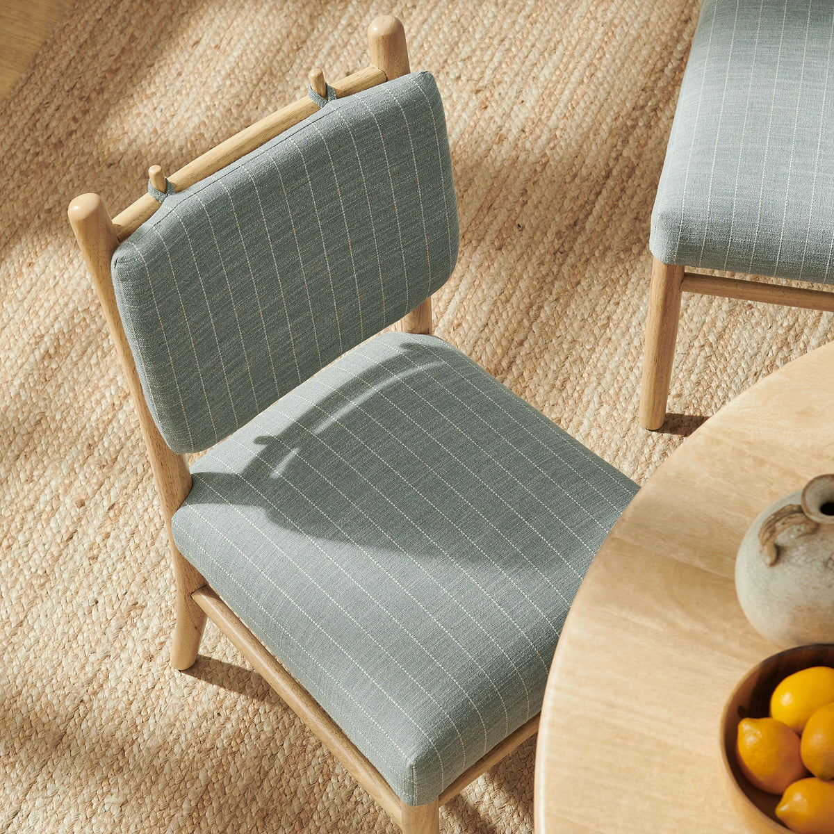 Chaises de salle à manger à rayures Mauden (lot de 2)