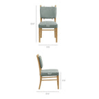 Chaises de salle à manger à rayures Mauden (lot de 2)