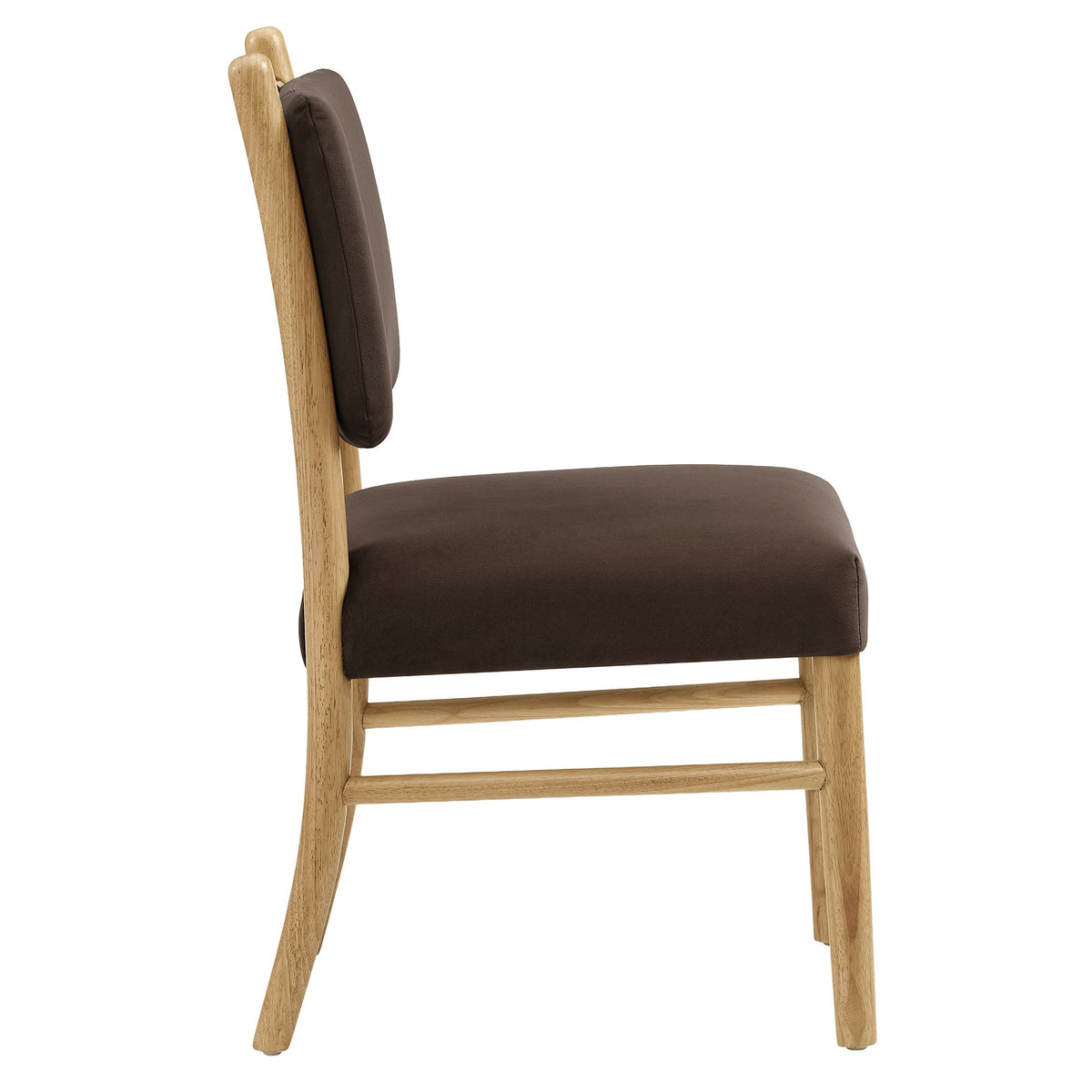 Lot de 2 chaises de salle à manger Mauden en velours de performance