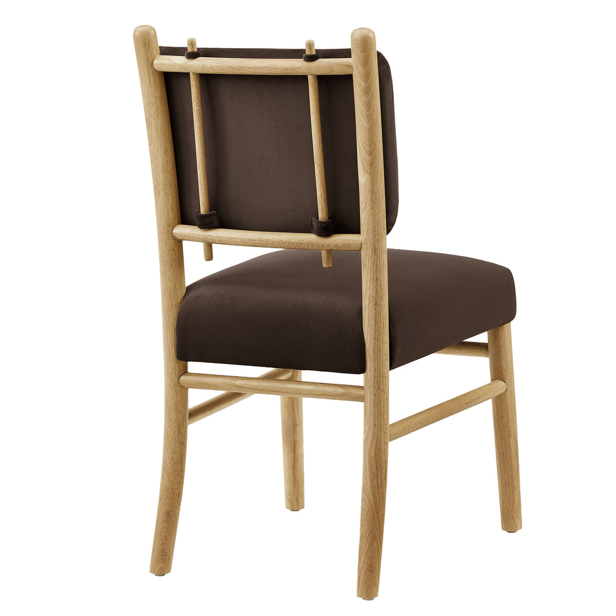 Lot de 2 chaises de salle à manger Mauden en velours de performance